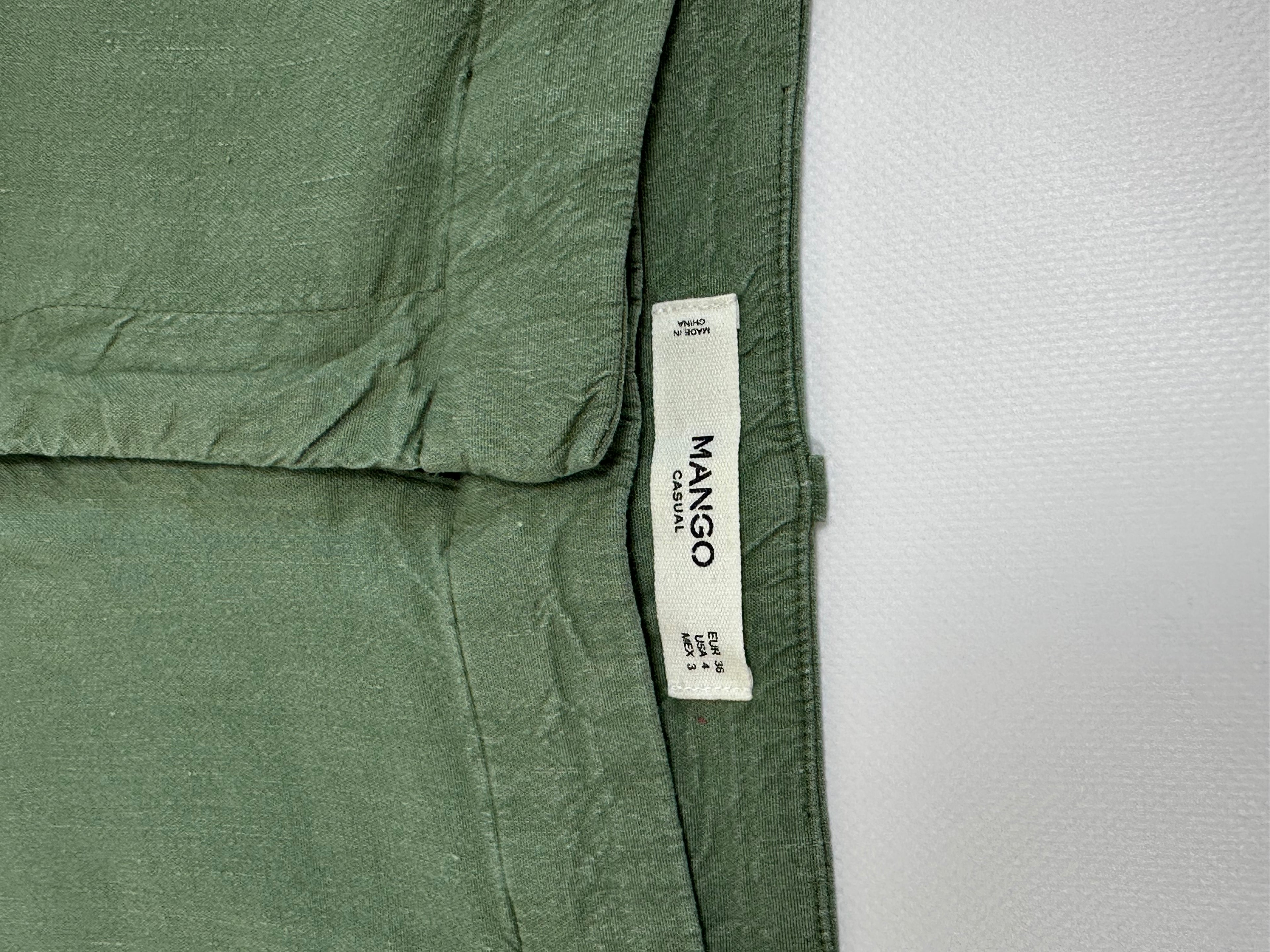 Lniane spodnie marki Mango Casual