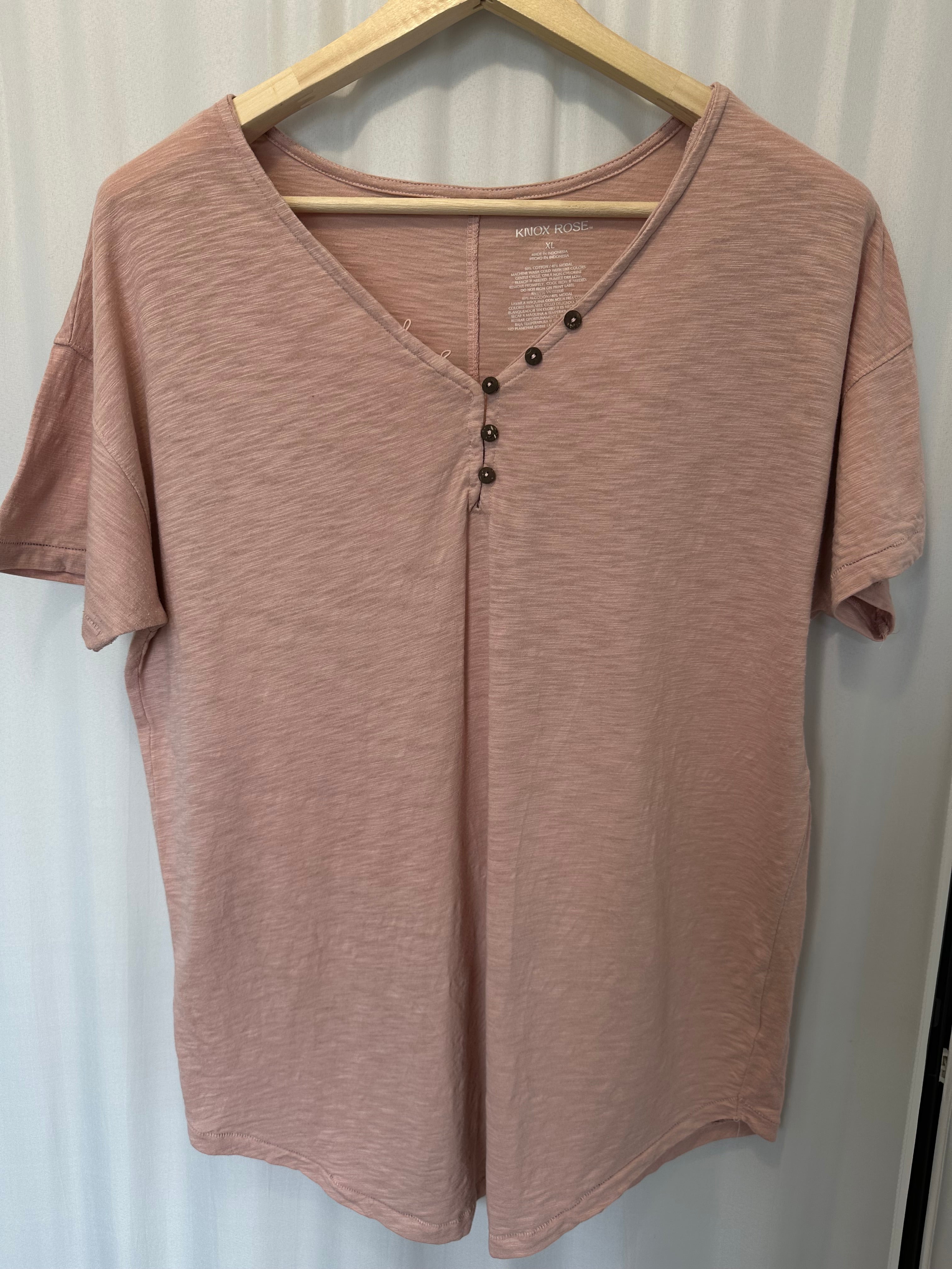 t-shirt z guzikami knox rose