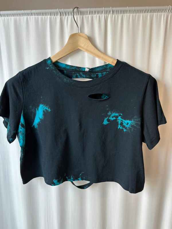 Top letni krótka koszulka crop top