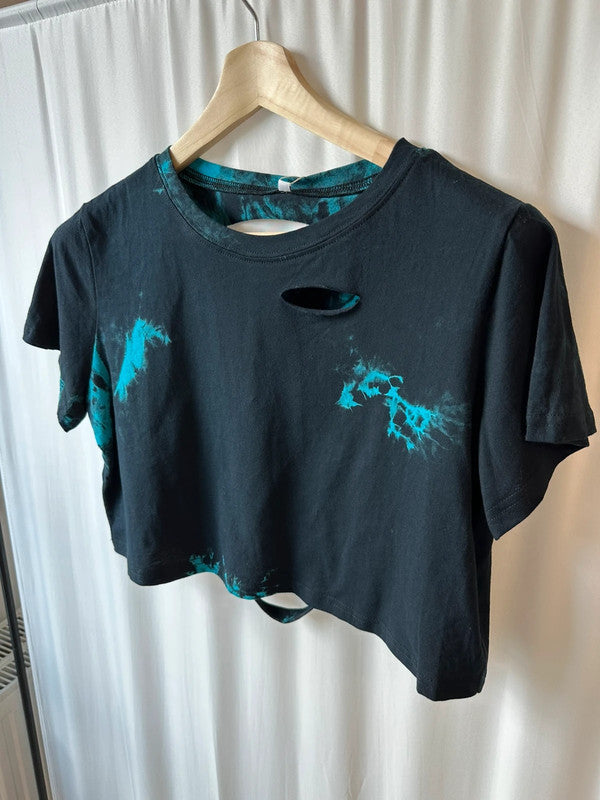 Top letni krótka koszulka crop top