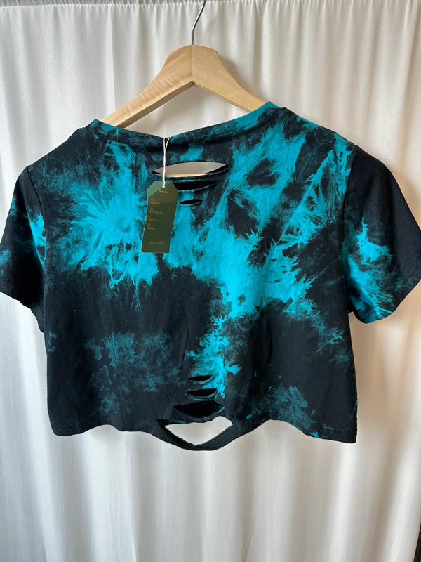 Top letni krótka koszulka crop top