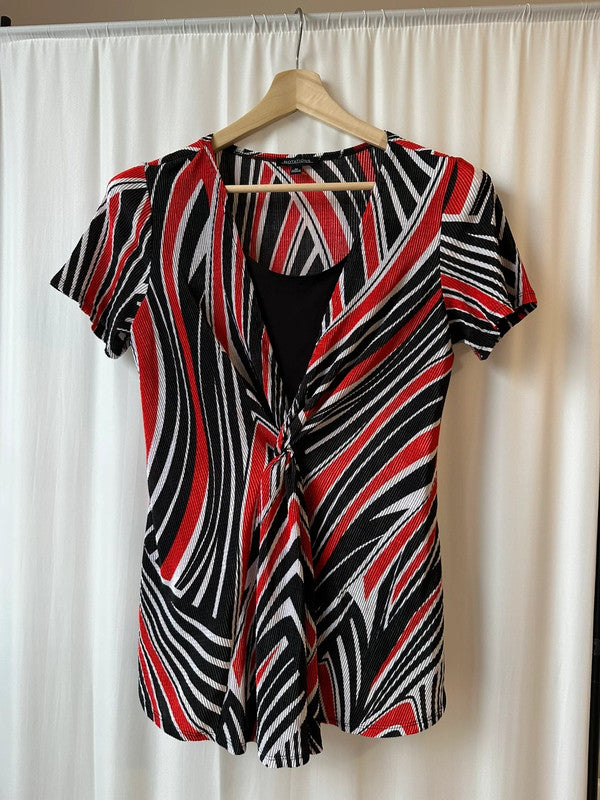 Bluza elegancka damska z krótkim rękawem