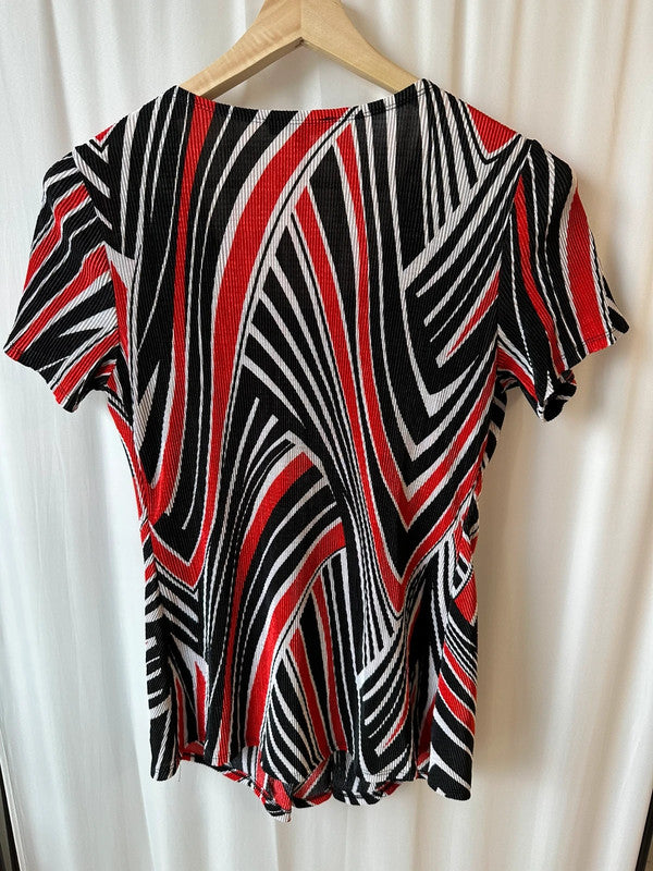 Bluza elegancka damska z krótkim rękawem