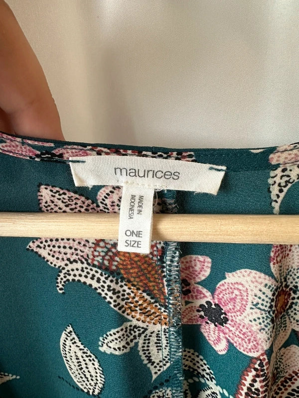 Maurices narzutka kimono w kwiaty