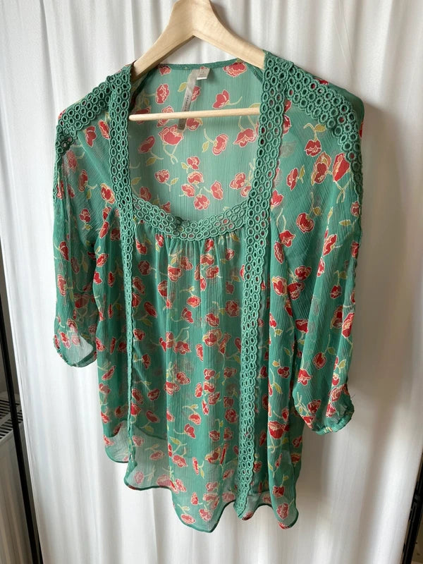 Lauren Conrad bluzka boho kwiaty