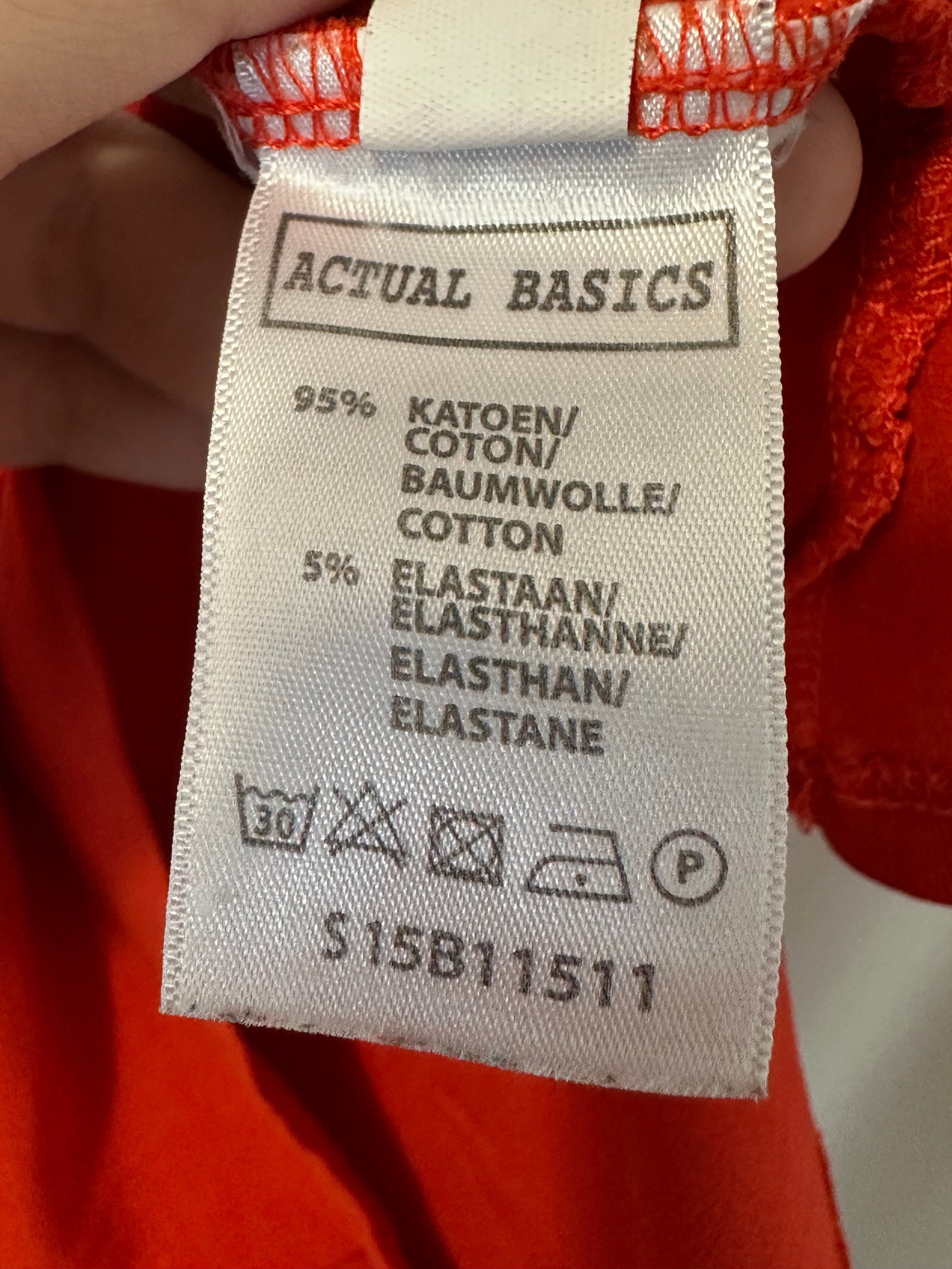 czerwona bawełniana bokserka na ramiączkach