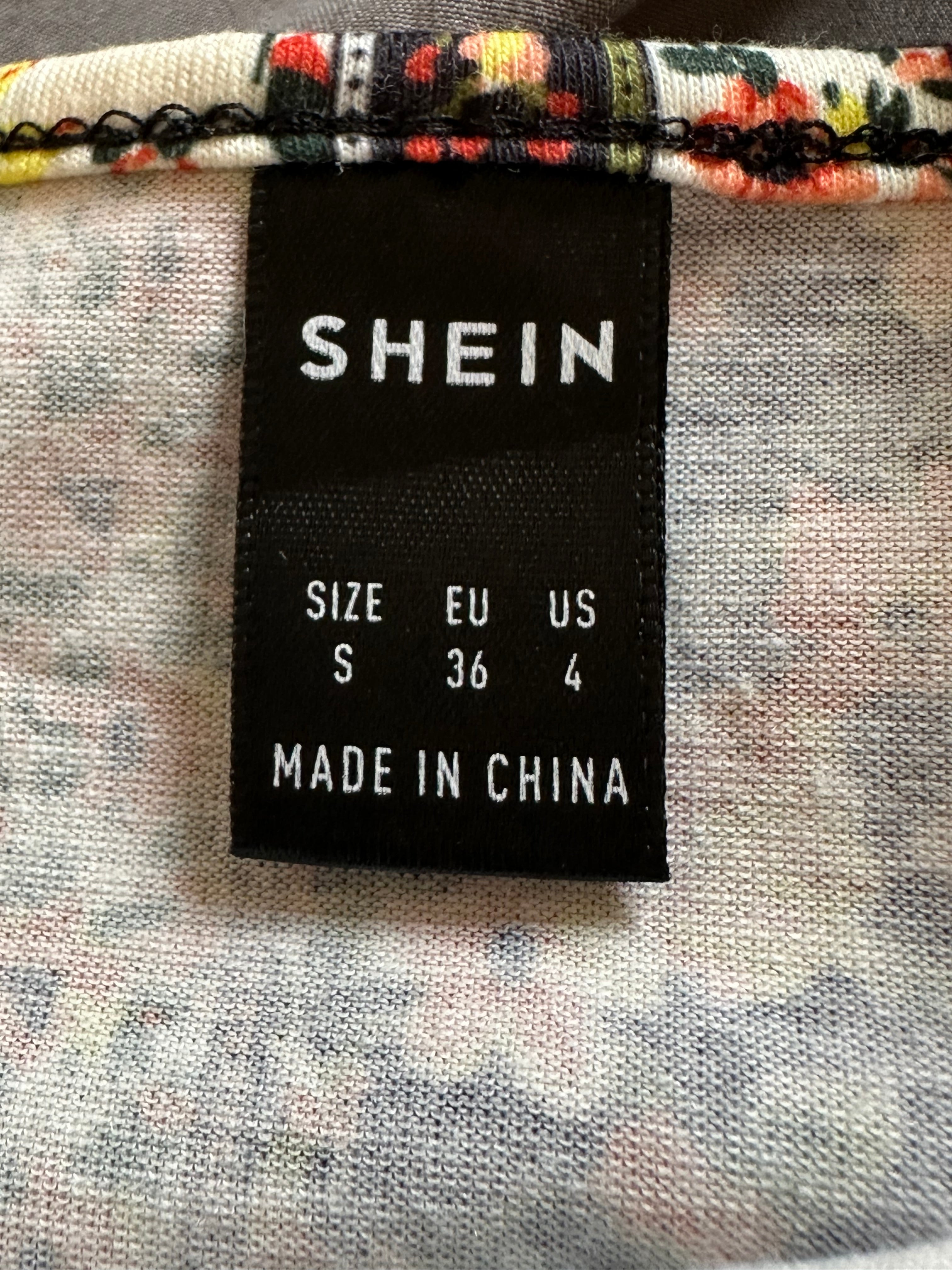 top w kwiaty z wiązaniem Shein