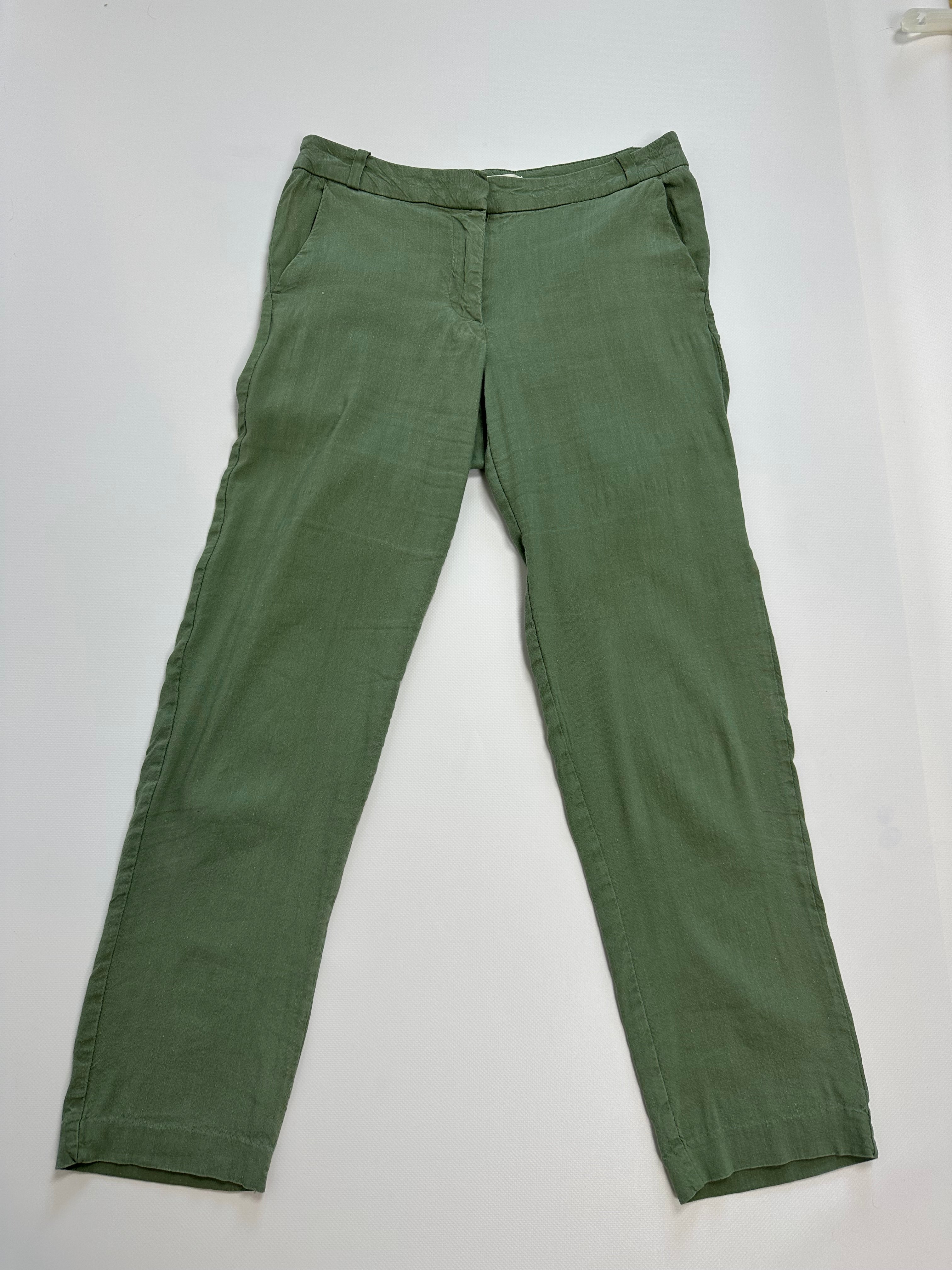 Lniane spodnie marki Mango Casual