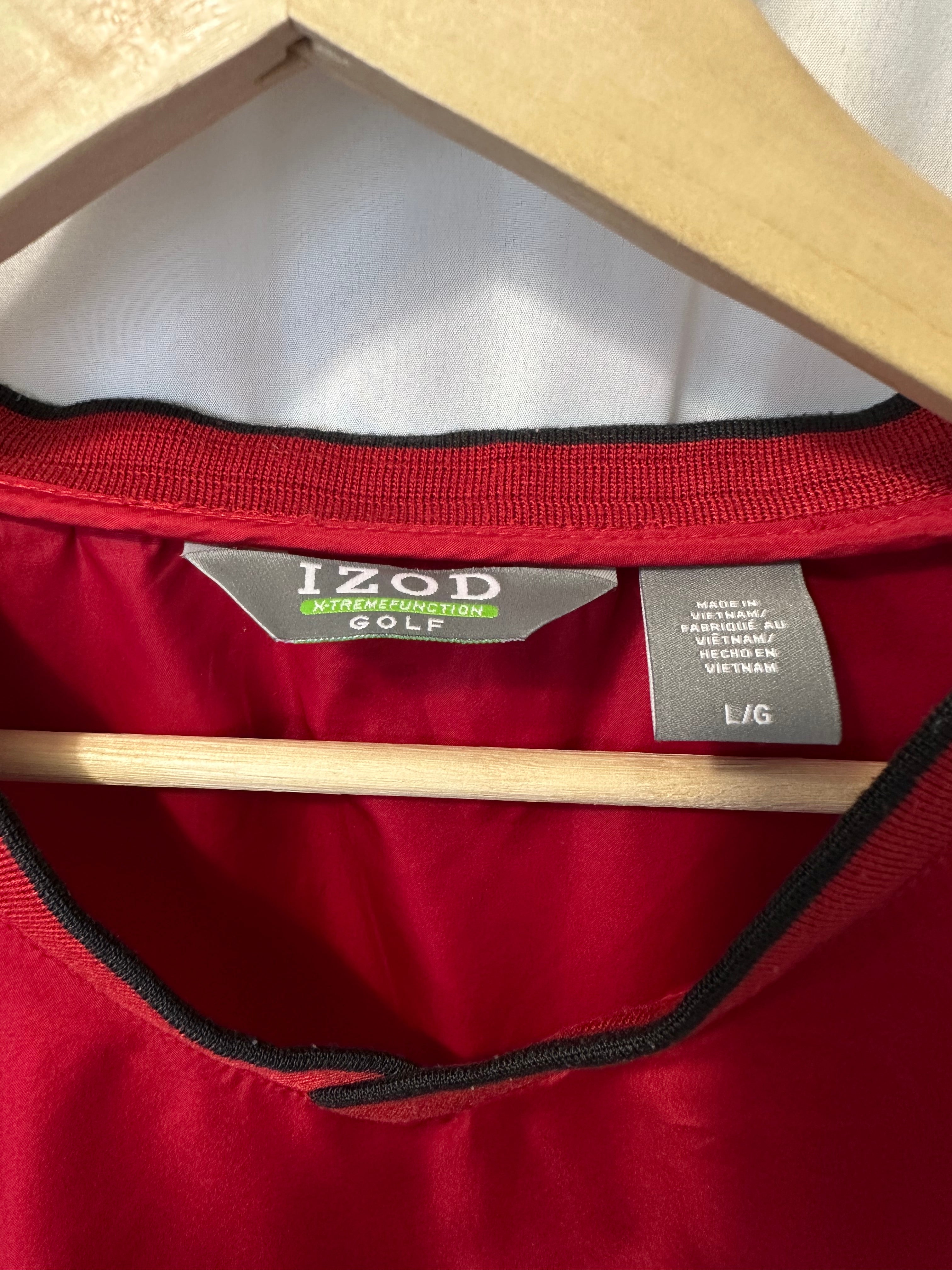 Czerwona kurtka sportowa IZOD Golf