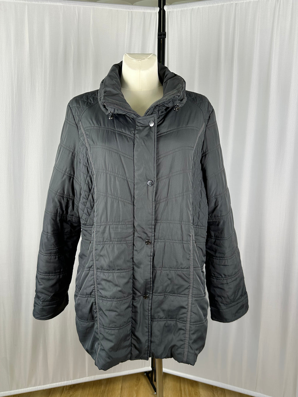 pikowana kurtka szara windfield 3xl