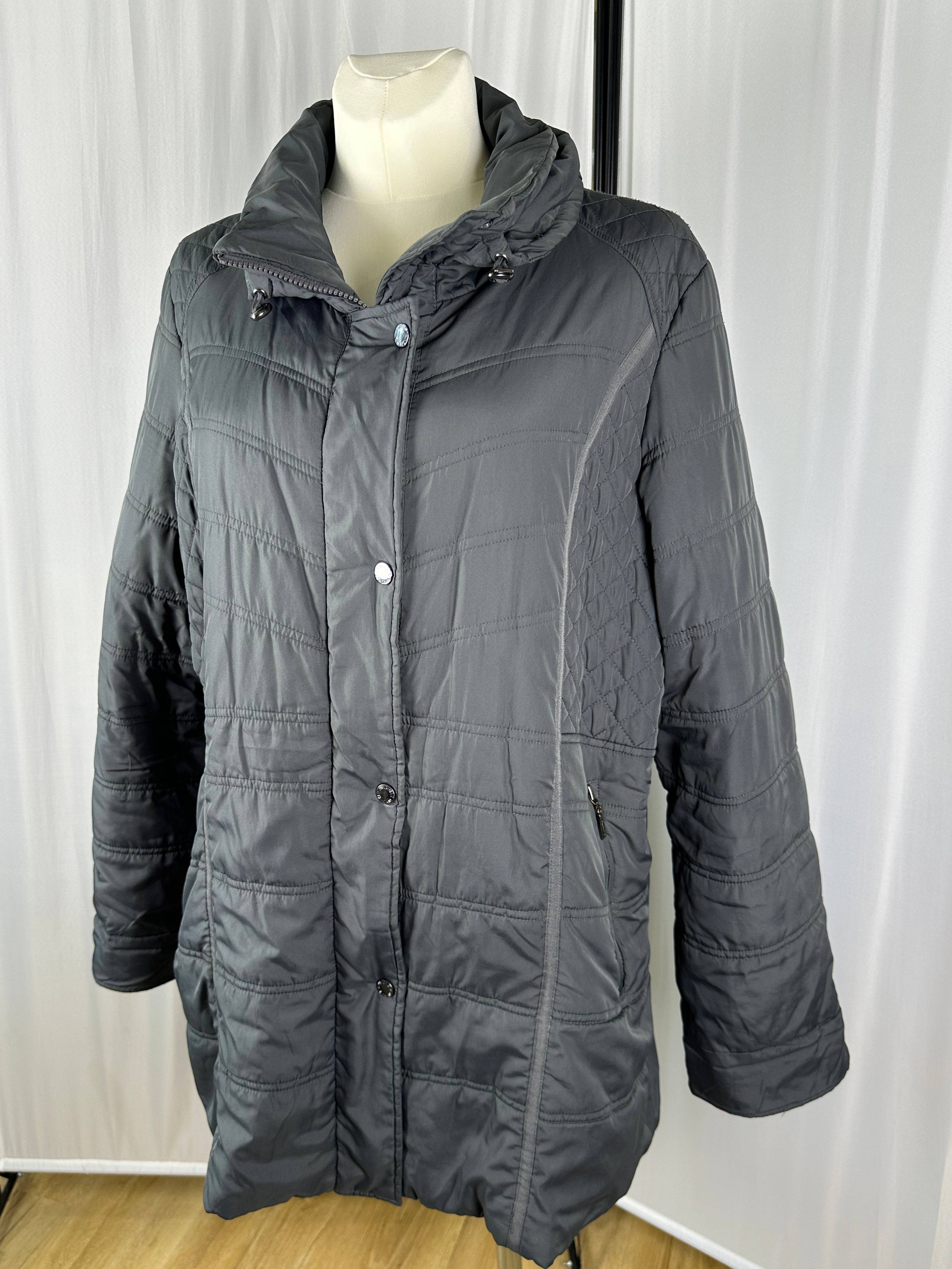 pikowana kurtka szara windfield 3xl