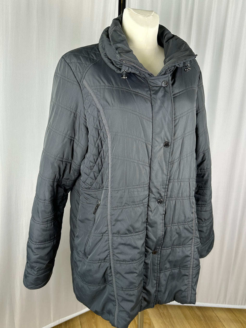 pikowana kurtka szara windfield 3xl