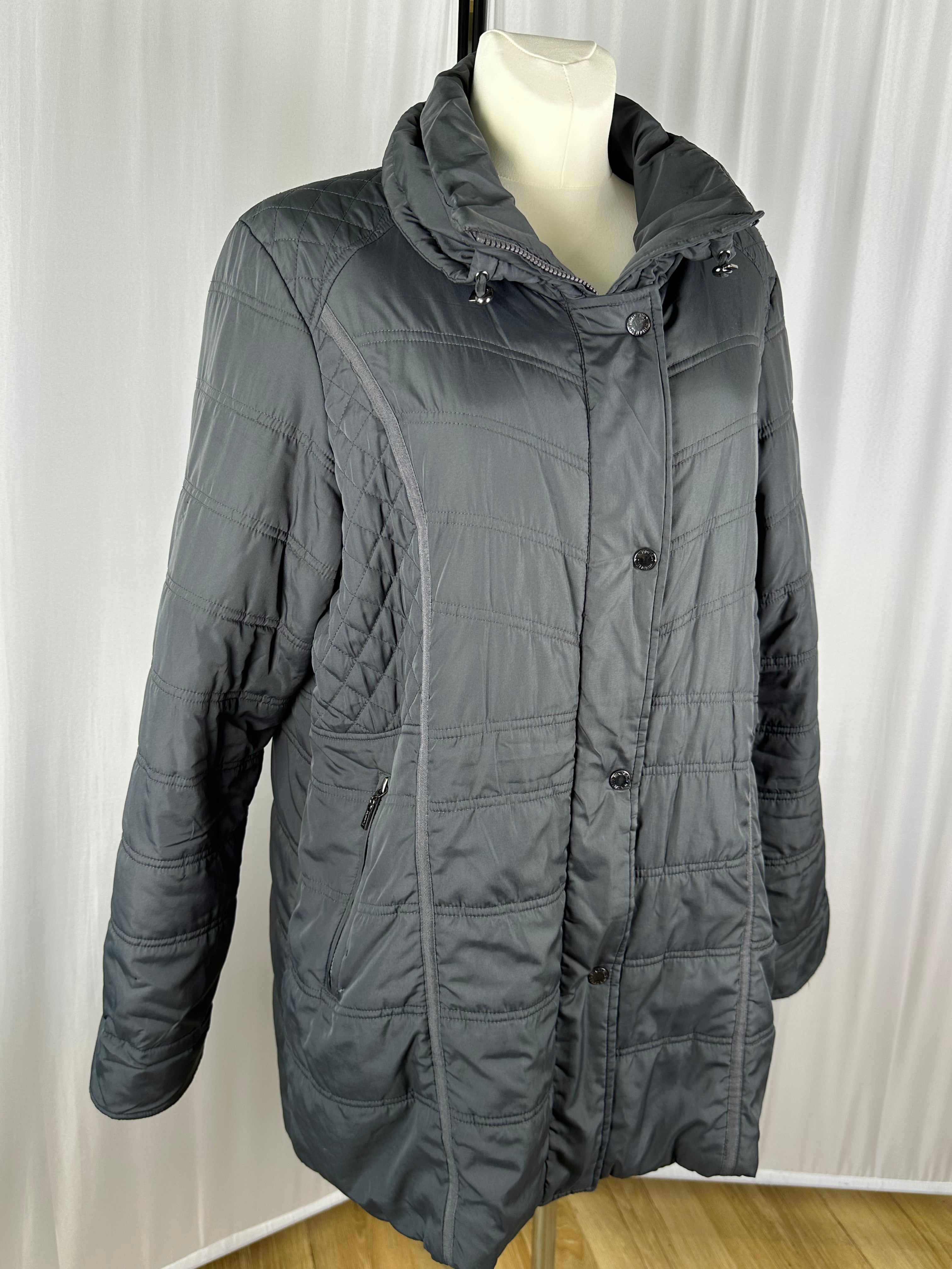 pikowana kurtka szara windfield 3xl