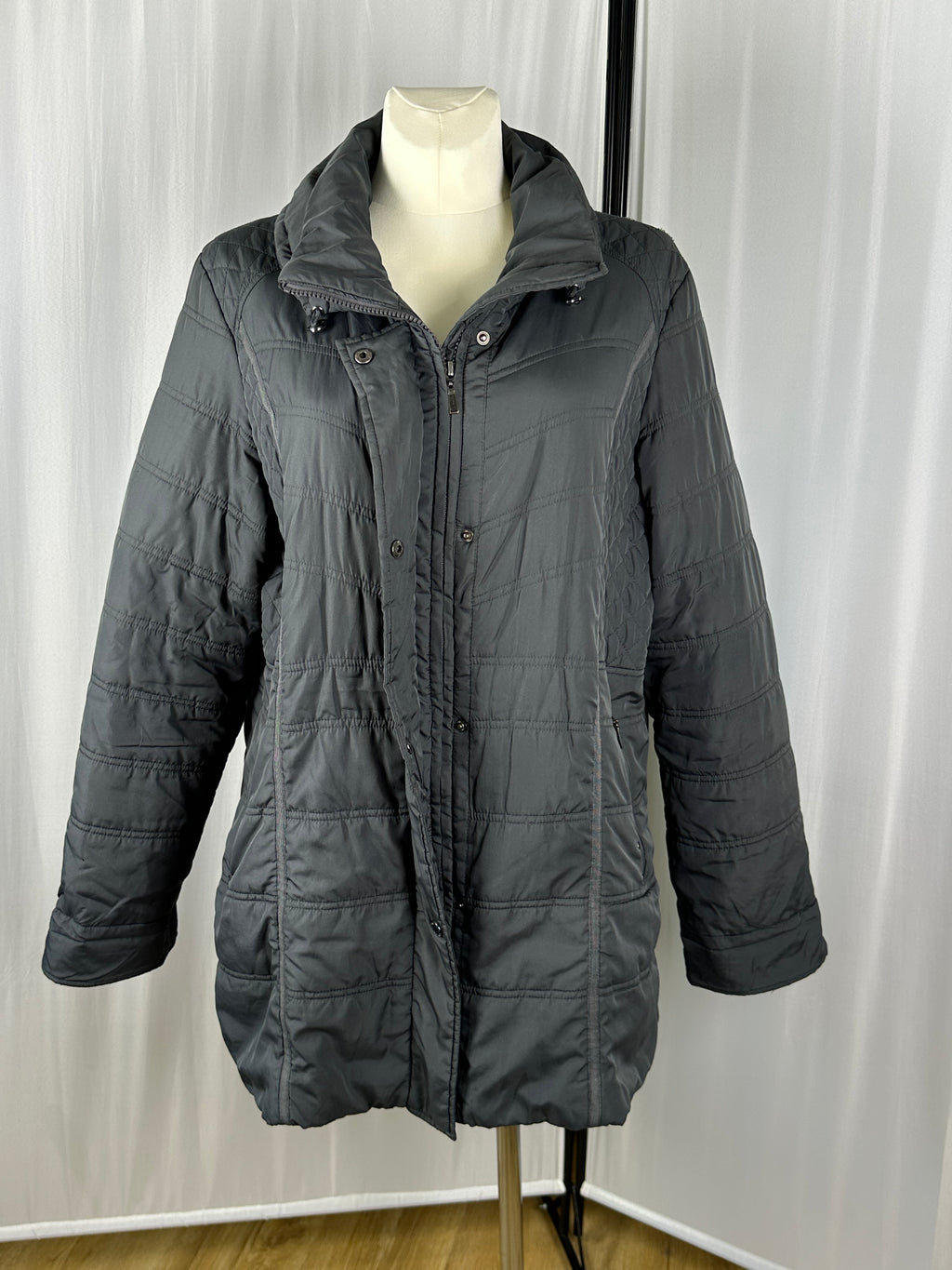 pikowana kurtka szara windfield 3xl