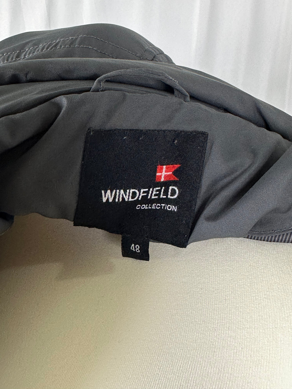 pikowana kurtka szara windfield 3xl
