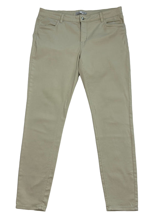 Beżowe spodnie typu skinny od VRS Basic