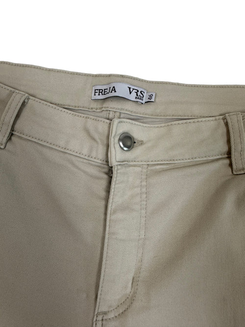 Beżowe spodnie typu skinny od VRS Basic