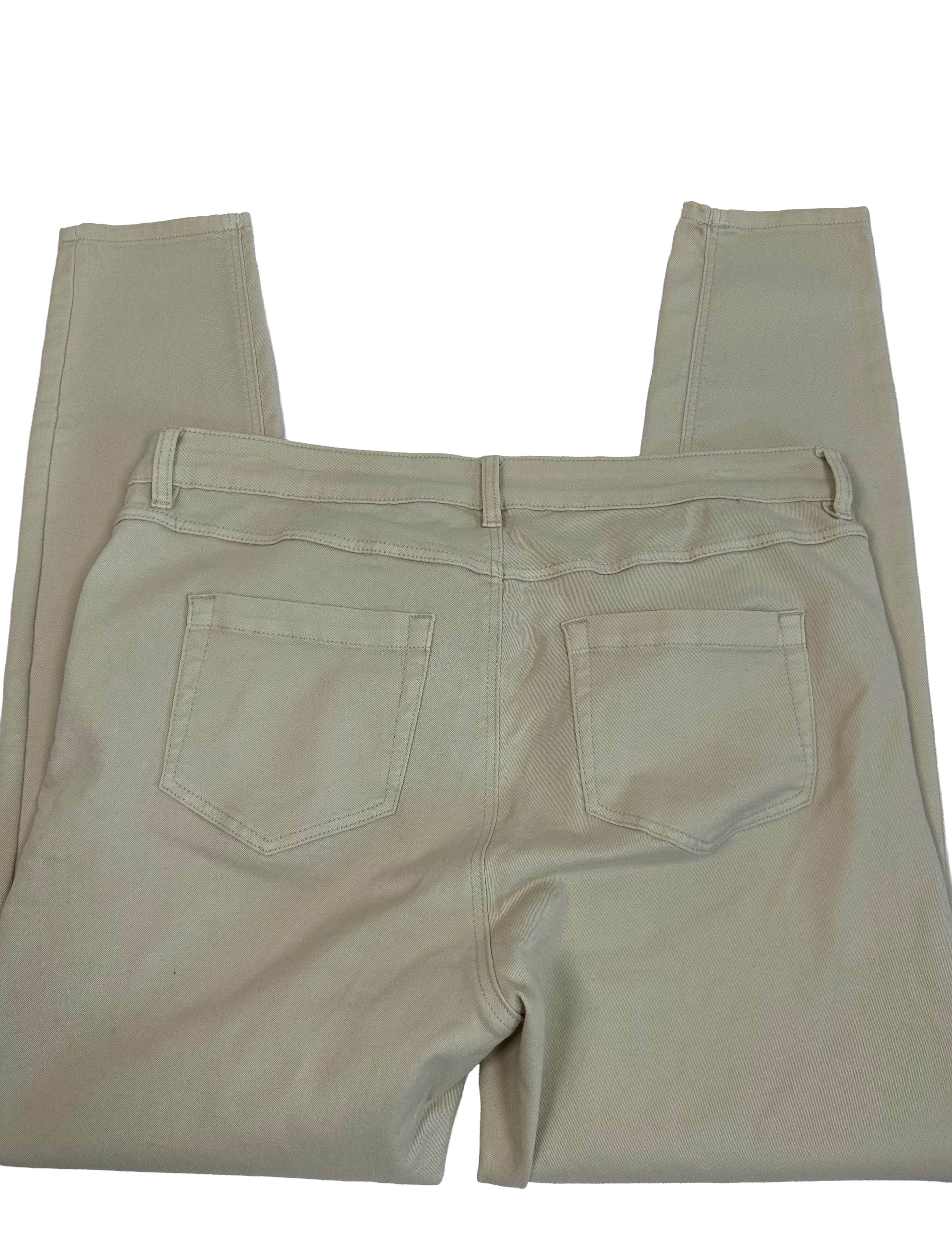 Beżowe spodnie typu skinny od VRS Basic